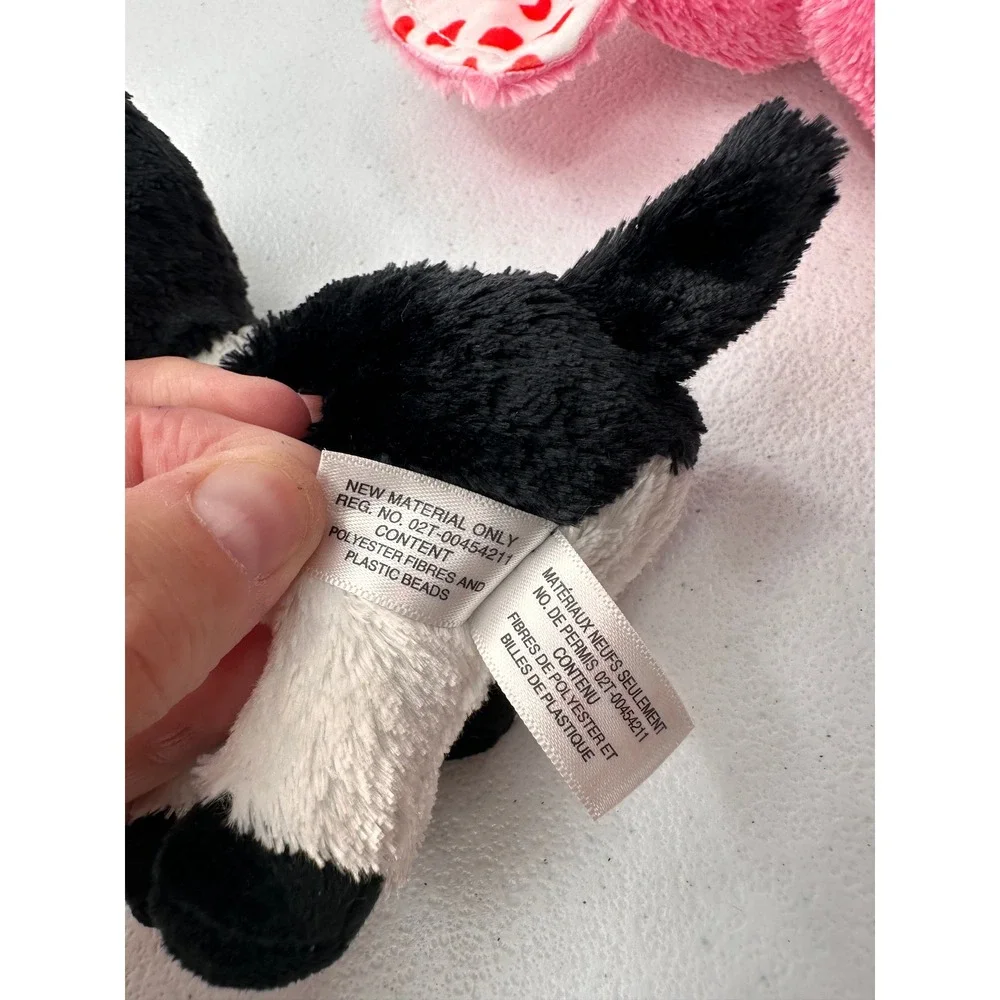 Ty Beanie Boos Butter Cow Tender Elephant Plush Stuffed Animal Toy Lot 6in Pink
